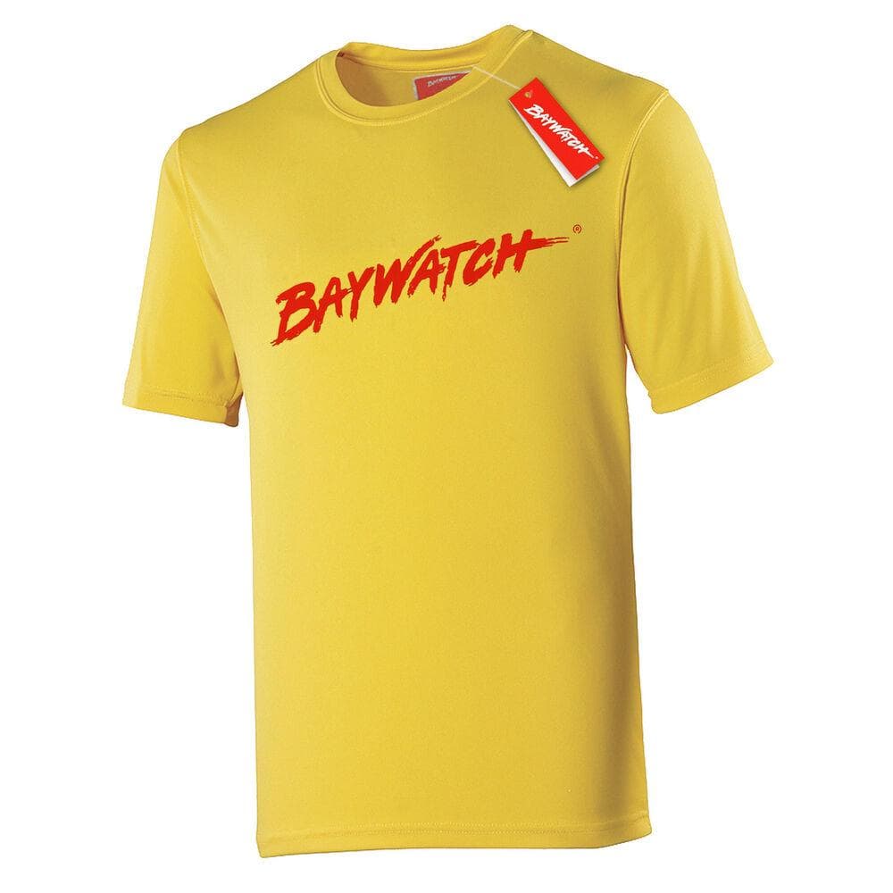 Baywatch Yellow Cooltex Sports Lifeguard Fancy Dress Top Unisex T-Shirt XL
