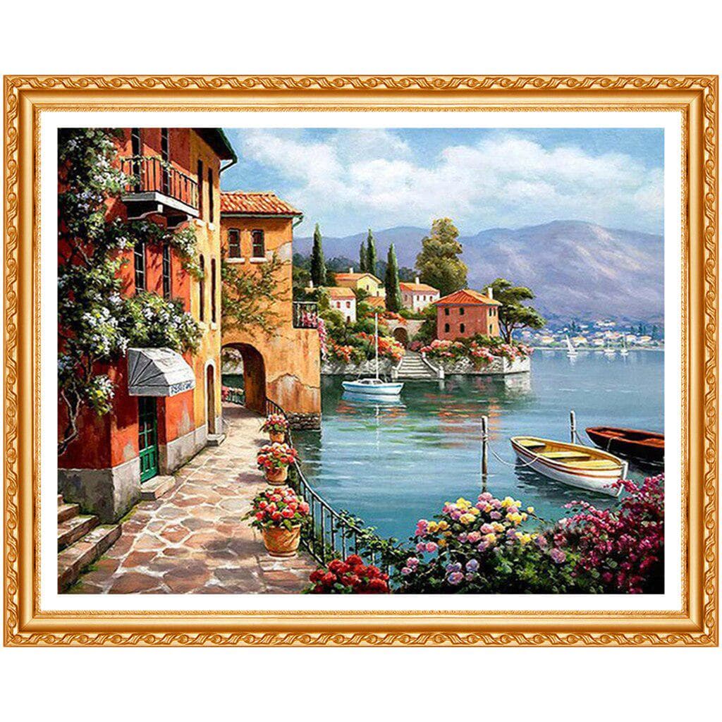 5D DIY Diamond Painting  Beautiful Field  Embroidery Cross Stitch Rhinestone Painting Decor 20X30CM
