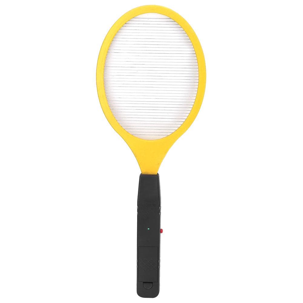 Cordless Battery Power Electric Fly Mosquito Swatter Bug Zapper Racket Insects Killer (yellow) yellow