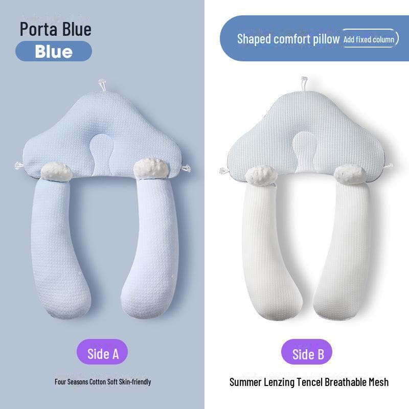 Anti-Tilt Baby Pillow: Breathable, Flat Head Correction, Newborn Gift 31x45 cm
