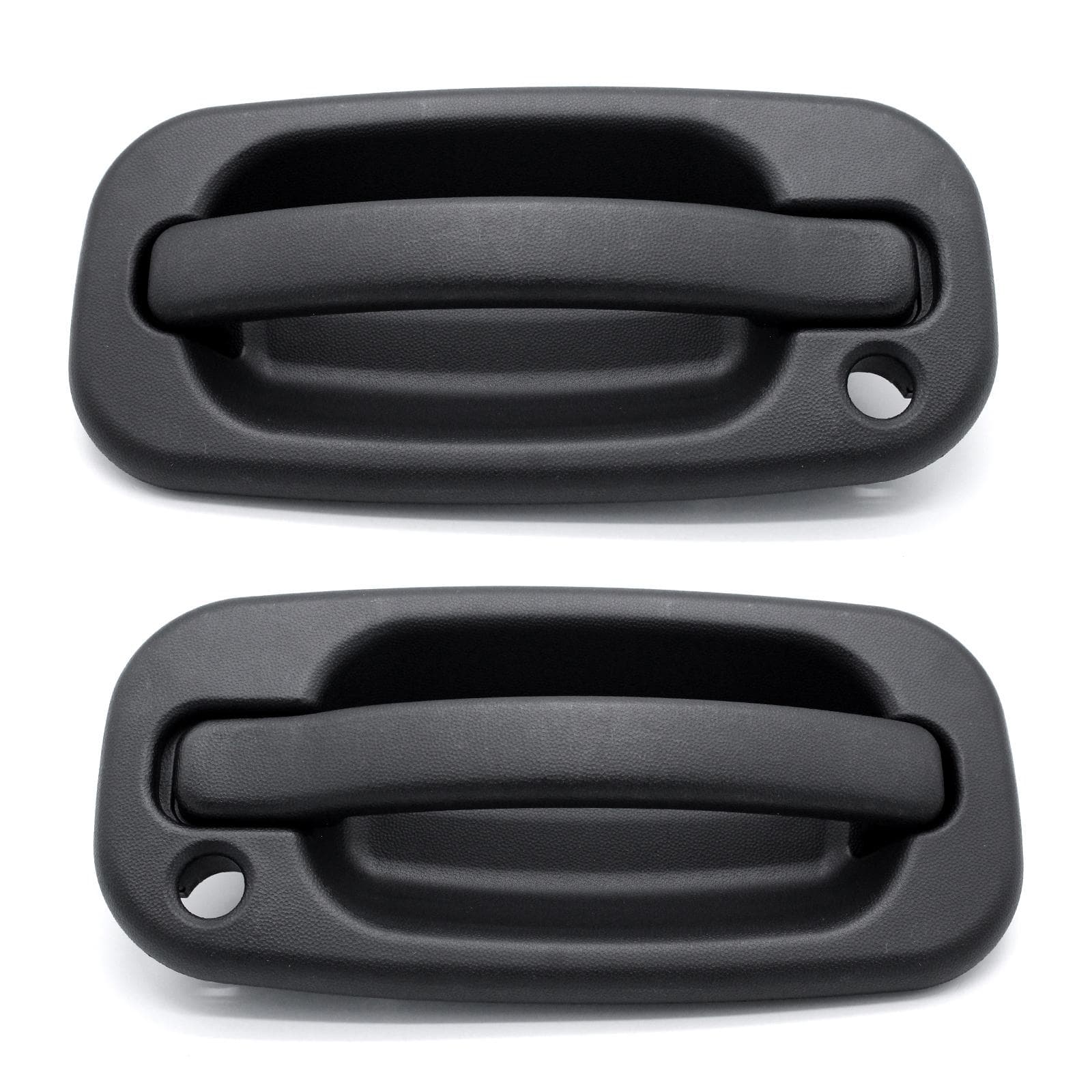 Exterior Door Handles, 2PCS Front Outside Door Handles Replacement for Chevy Silverado 1999-2007 black
