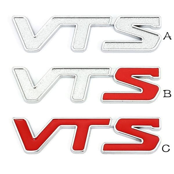 3D Metal Car Stickers VTS Logo Emblem Badge Trunk Decals for Citroen C2 C3 C4 C5 Berlingo Elysee Quatre Saxo C4L Xsara Picasso C