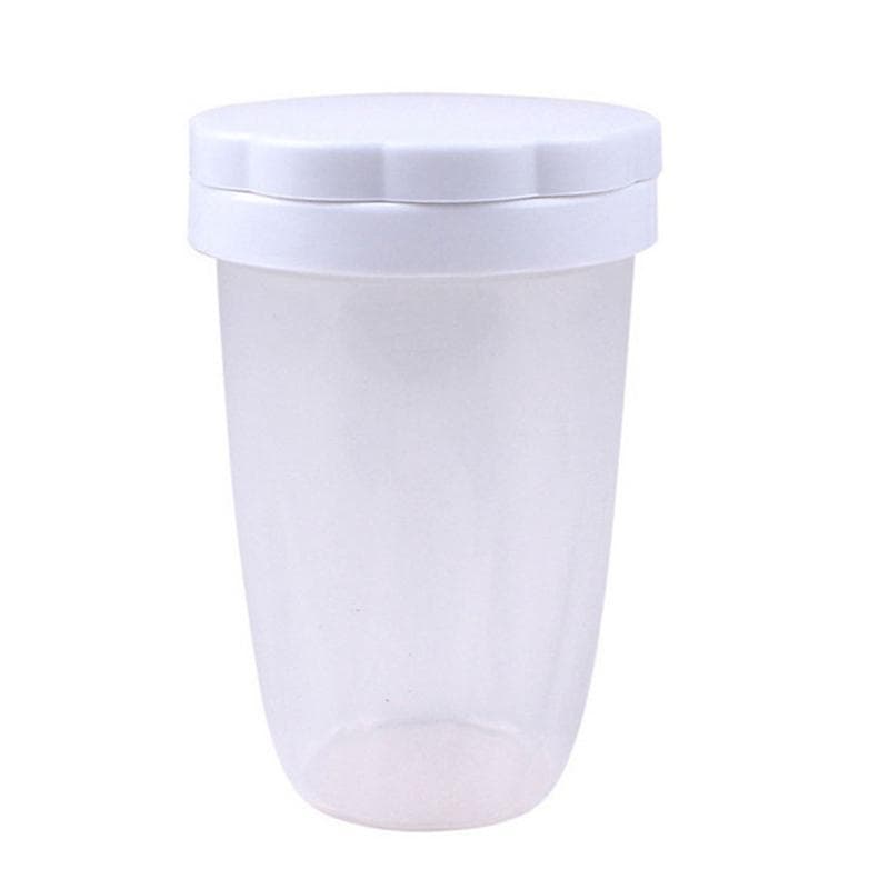 Powder Sugar Shaker With Lid Cocoa Flour Sifter Fine-mesh Shaker Icing Sugar Powder Can Fancy Coffee Dredger Chocolate Shaker white