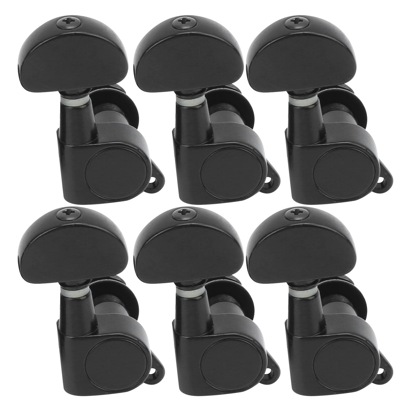 Guitar String Tuning Peg Metal Sealed Tuner Key Machine Head Set Kit for Acoustic ElectricBlack black