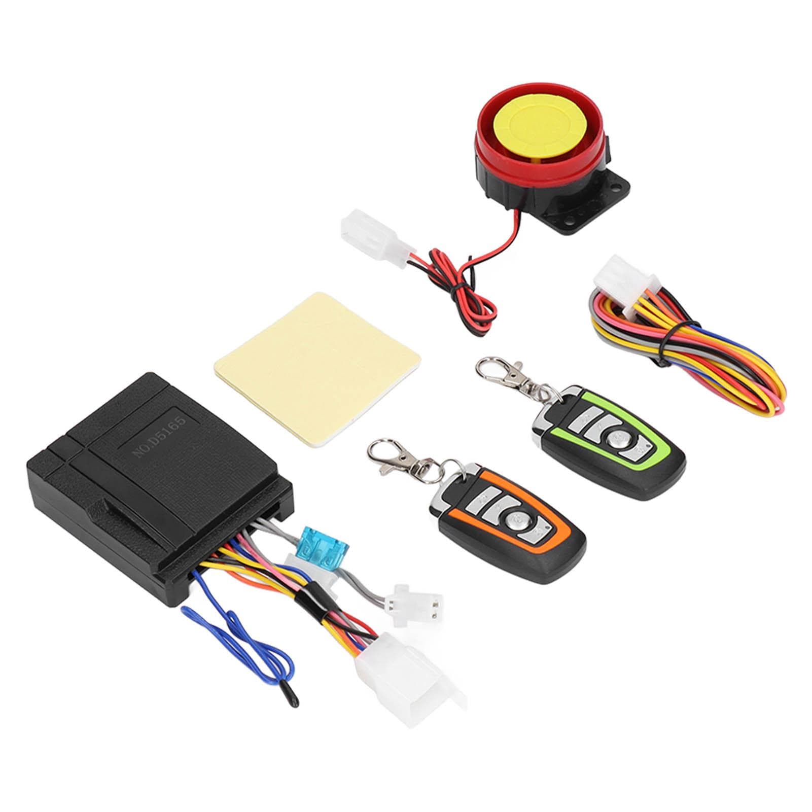 12V Motorcycle Security Alarm System Anti Theft 2 Remote Control Universal for ATV Offroad Vehicle