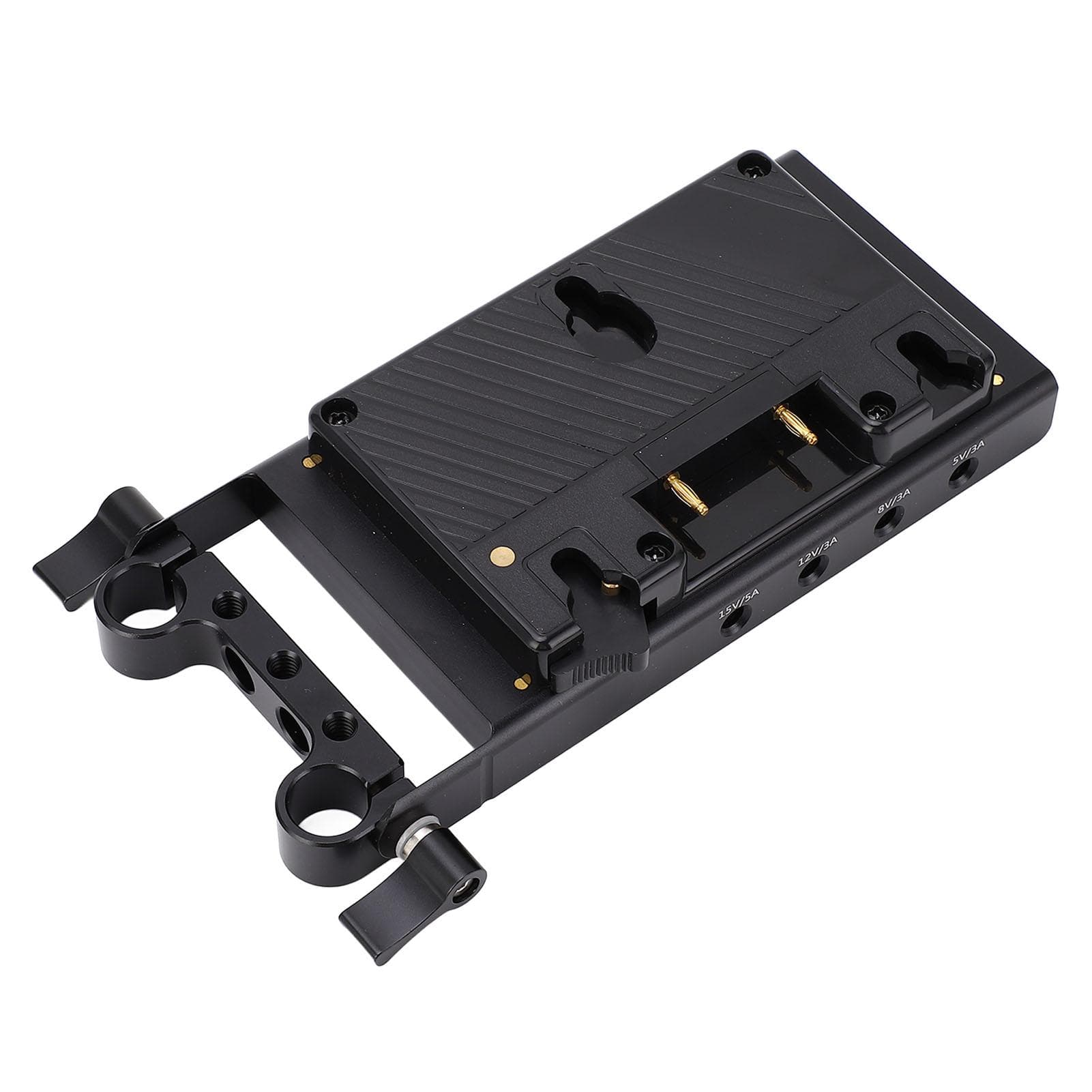 Plate for Gold Mount Battery D TAP Dual USB Output 15mm Rod Clamp Power Supply Adapter Converter