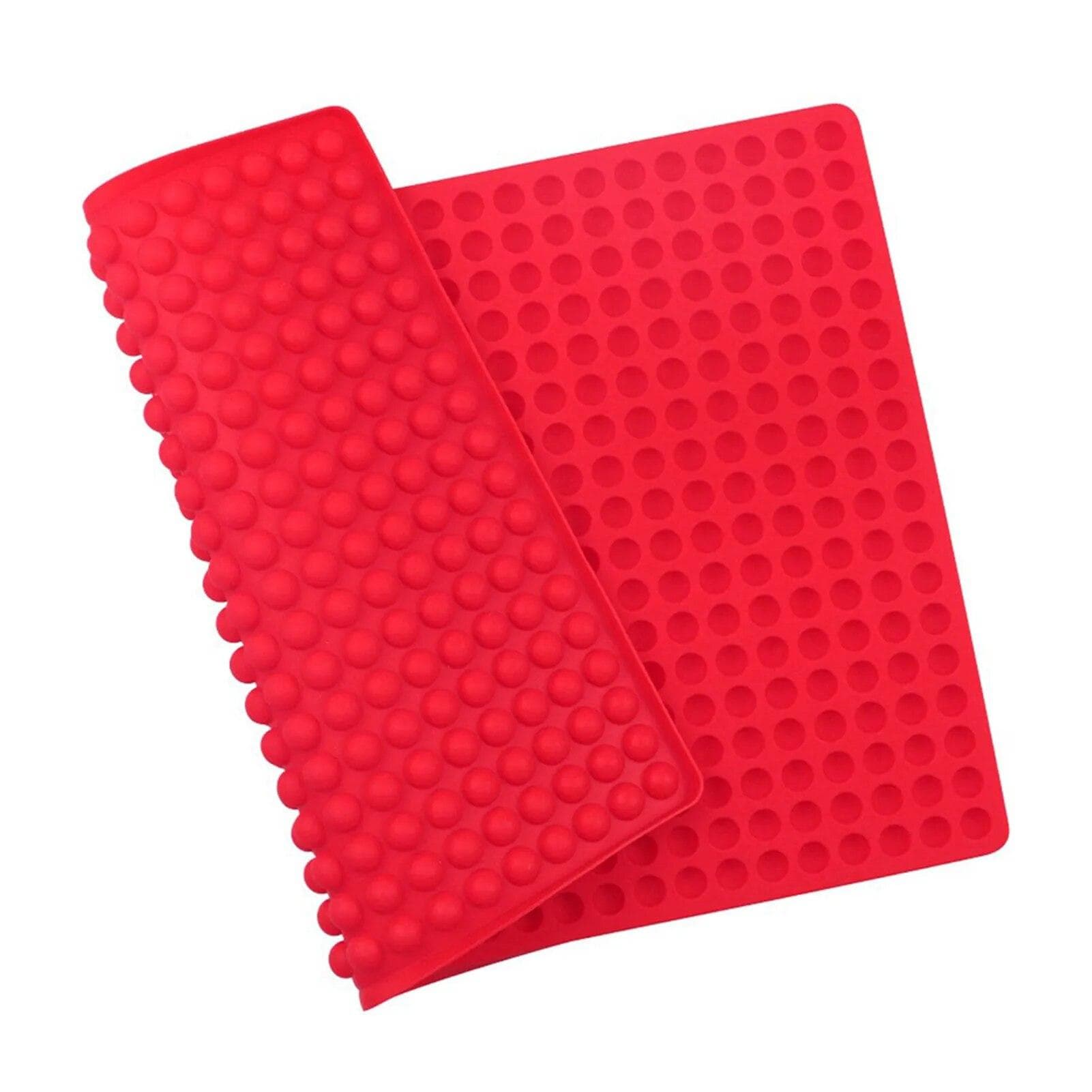 468-Cavity Mini Round Silicone Mold Chocolate Molds Baking Semi Sphere Gummy Candy Molds For Small Jelly Cookie red