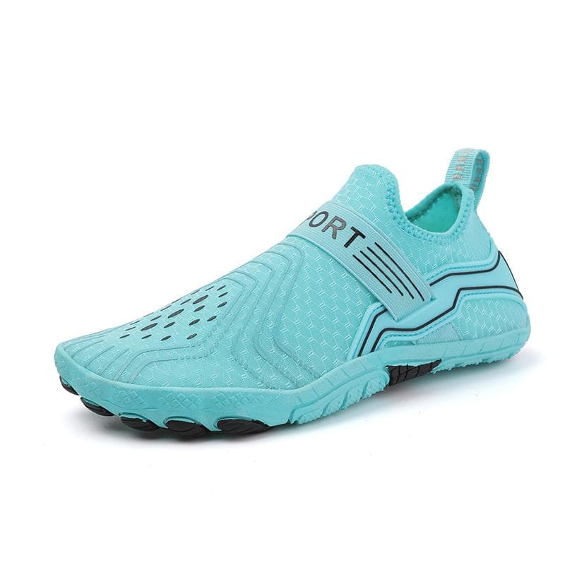 Comfort Breathable Unisex Swimming Water Shoes Non-Slip Sneakers Men Women Diving Beach Shoes Wading Barefoot Shoes Aqua Shoes 40 blue