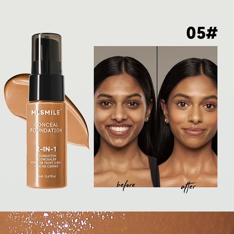 Face Foundation Cream Oil-Control Matte Waterproof Lasting Concealer Liquid Full Coverage Makeup Base Professional Makeup
