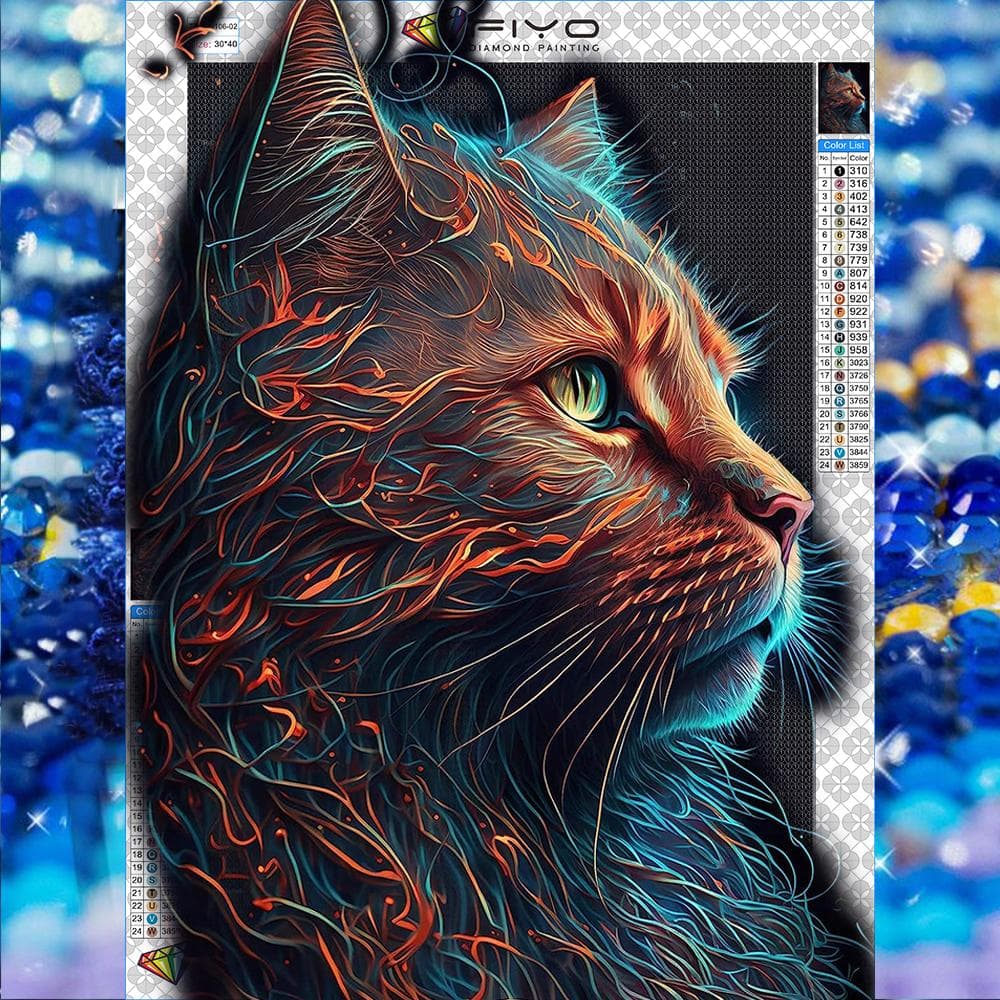 5D Diamond Painting Full Diamond Cat Diamond Painting Handmade Diy Diamond Mosaic Painting Home Decoration Full Square 20X30CM