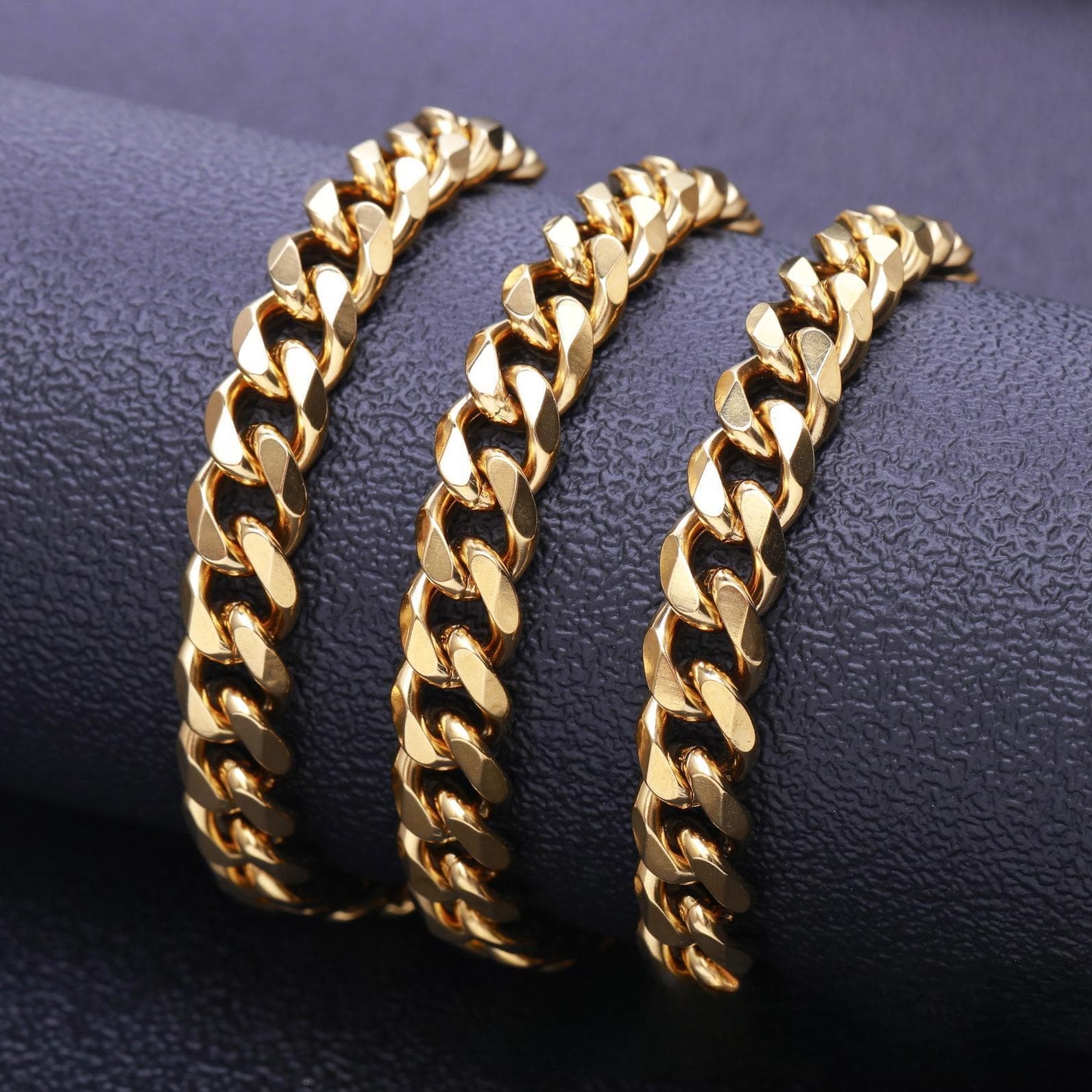 BLINGBAY Pendant Necklace New Cool Titanium Steel Necklace Miami Cuban Chain Male Hip Hop Chain Thick Chain No Fade Modern Jewelry Gift 5mm