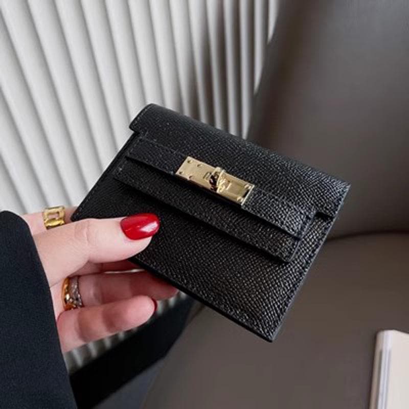 Women's 2025 Premium Leather Cardholder - Large Capacity, Multi-Slot Wallet for Cards & Driver's License