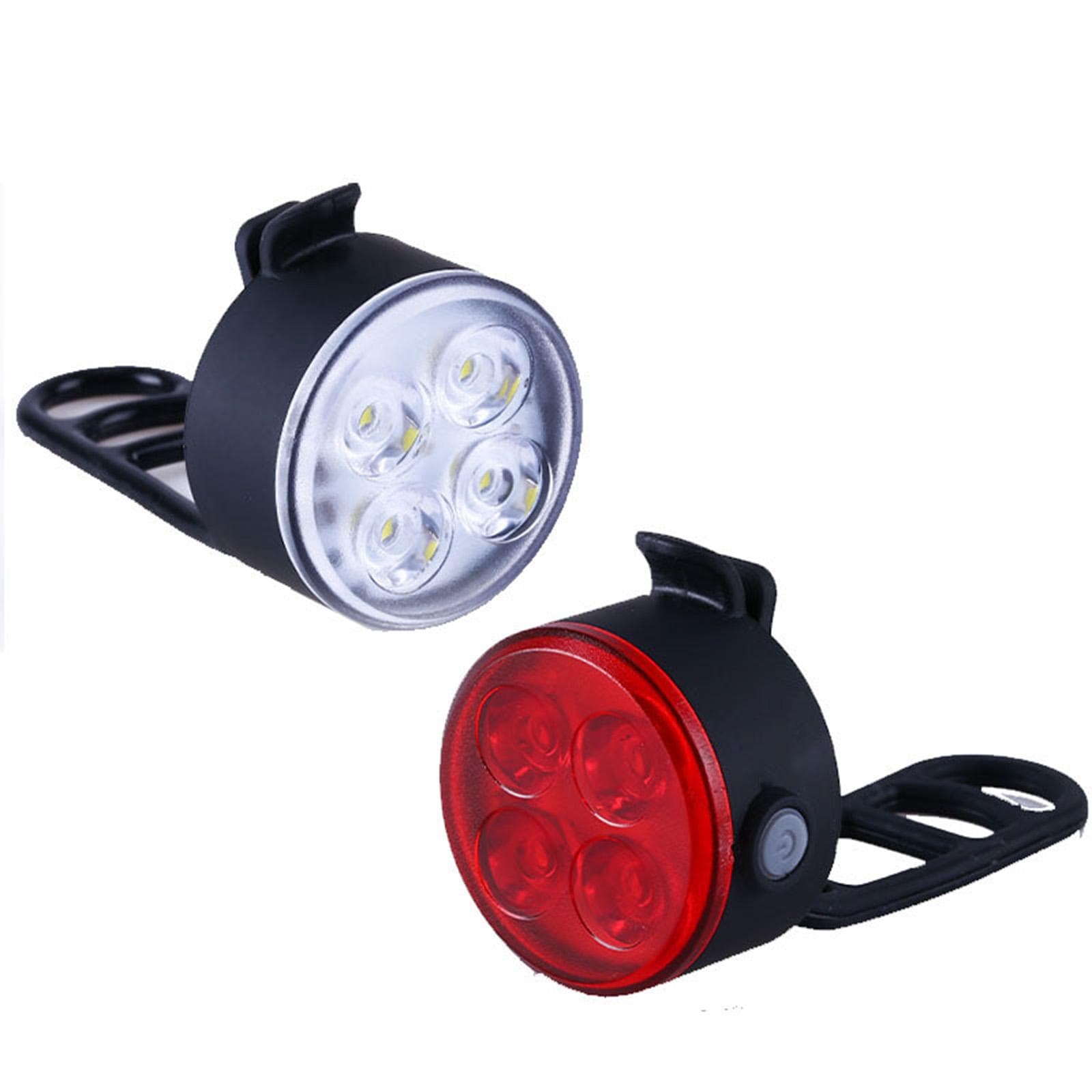 LD-2209 USB Rechargeable Bike Light Set Super Bright Bicycle Light Front and Rear Bicycle Light Set