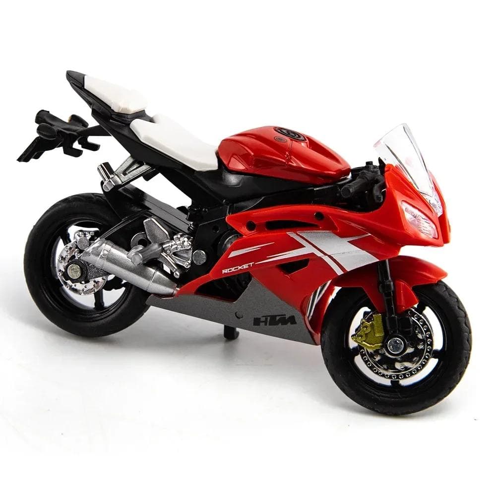 1/18 Scale Yamaha R6 Alloy Scooter Sport Bike Figurines Diecasts Kids Toy Motorcycle Racing Model Replicas Collect Gift for Boys 1/18-Size:11.2*4.5*6cm red