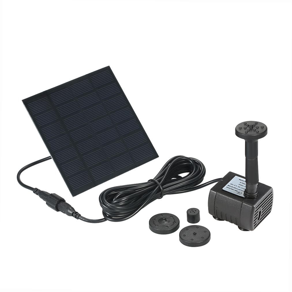 Decdeal Solar Powered Water Pump T black