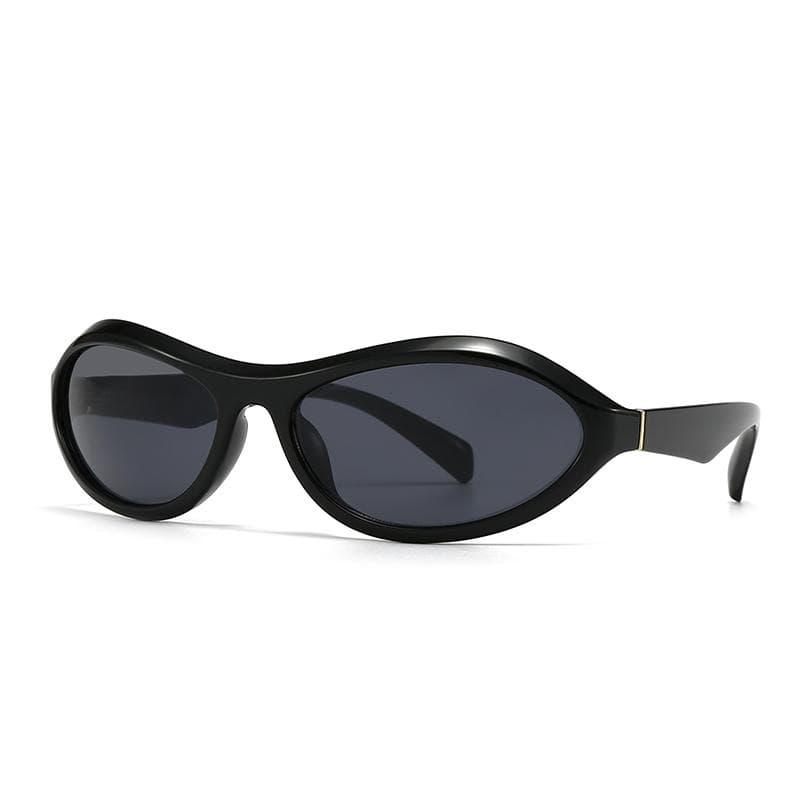 New European American Futuristic Polygonal Wrapped Sunglasses Trendy Lh181
