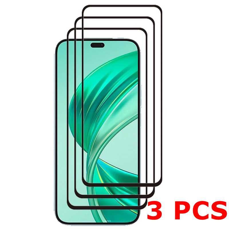 3 Pcs Tempered Glass For Honor X8C X8A X8B X7C X7A X7B X7 X6A X6B X5B X5A 8X 9X 10 50 70 90 200 Smart Honor 400 Lite Protective Glass Screen Protector Honor 400 Lite black