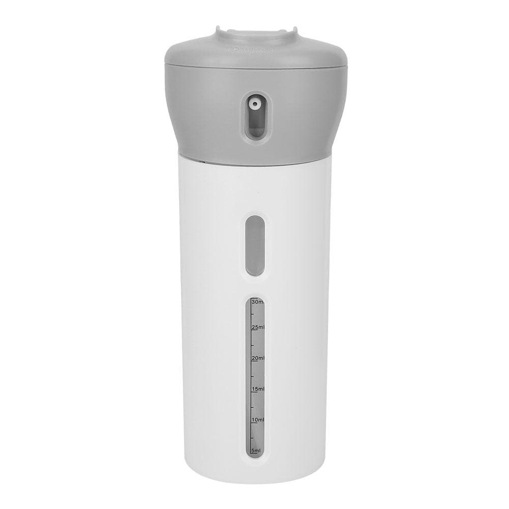 4in 1 Portable Press Rotation Lotion Shampoo Body Lotion Conditioner Bottle Container for gray