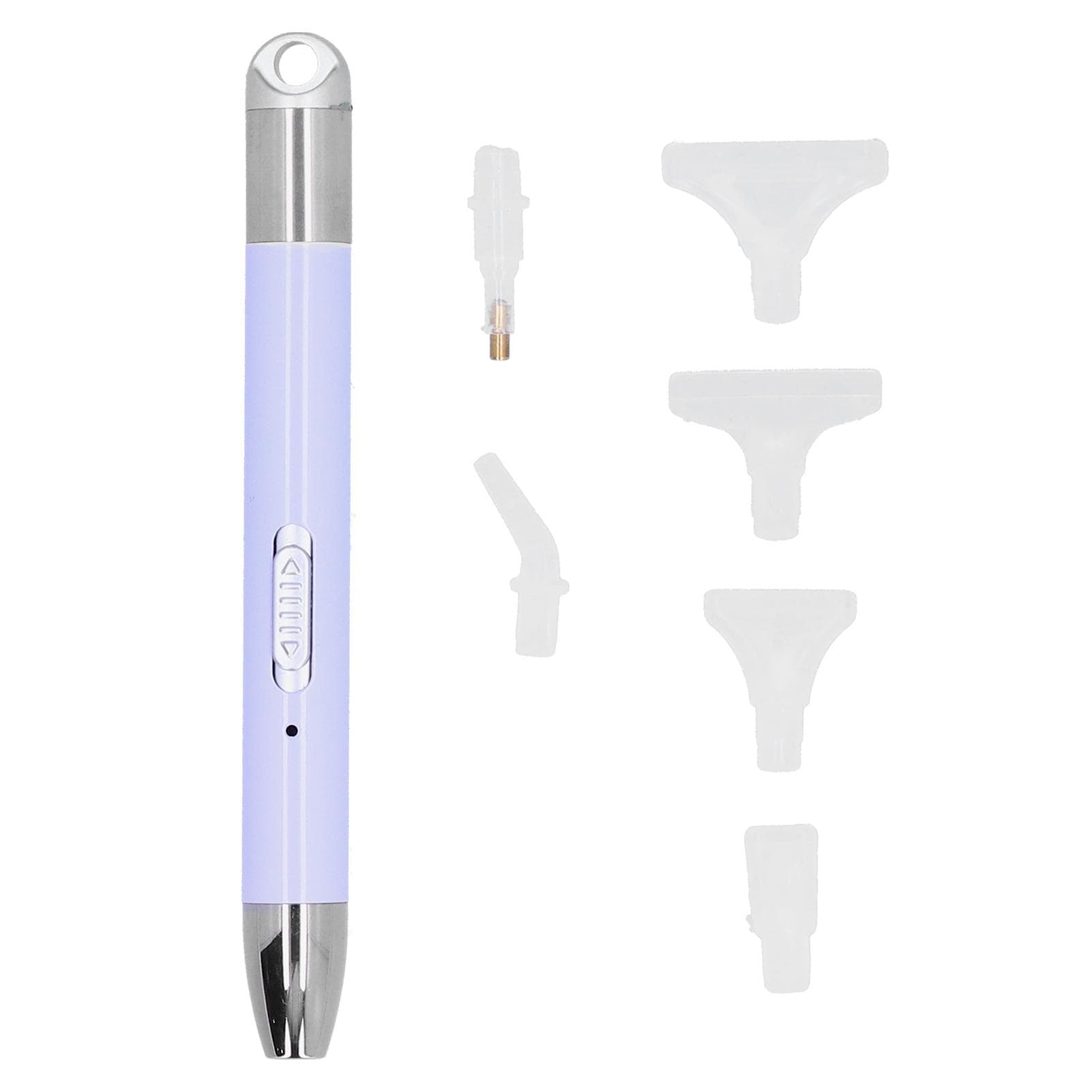 Diamond Painting Pen Lighting USB Rechargeable DIY CrossStitch Craft Tools 6Pcs Tip(Taro Purple )