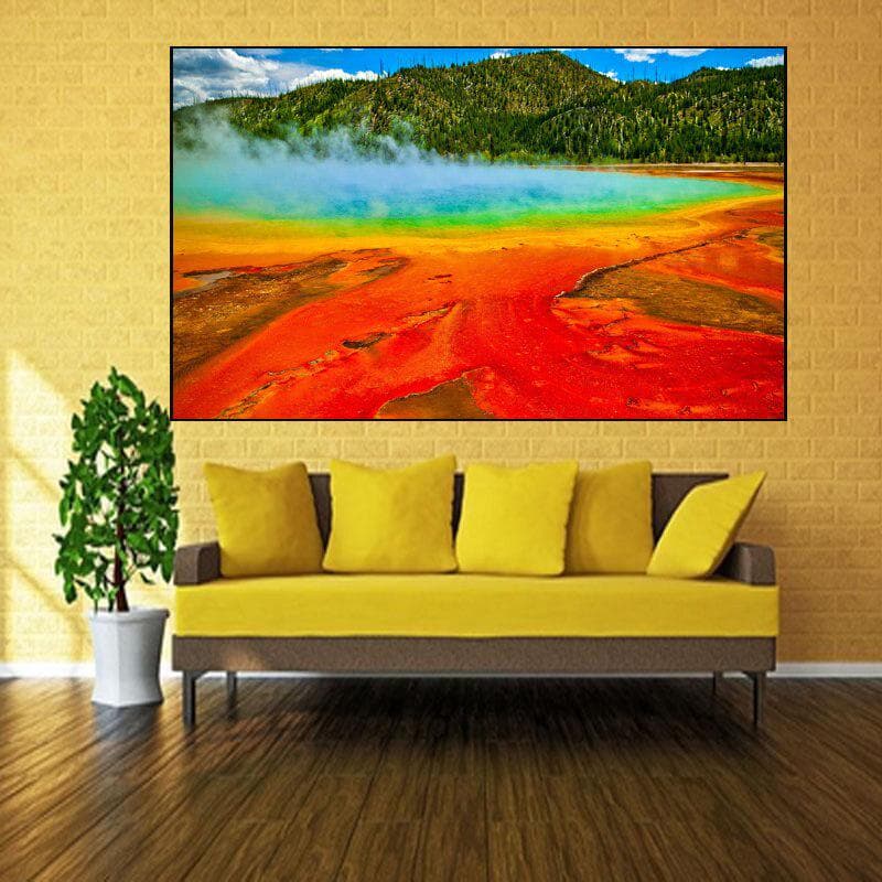 Full Drill 5D DIY Diamond Painting Yellowstone National Park Embroidery Cross Stitch 20X30CM