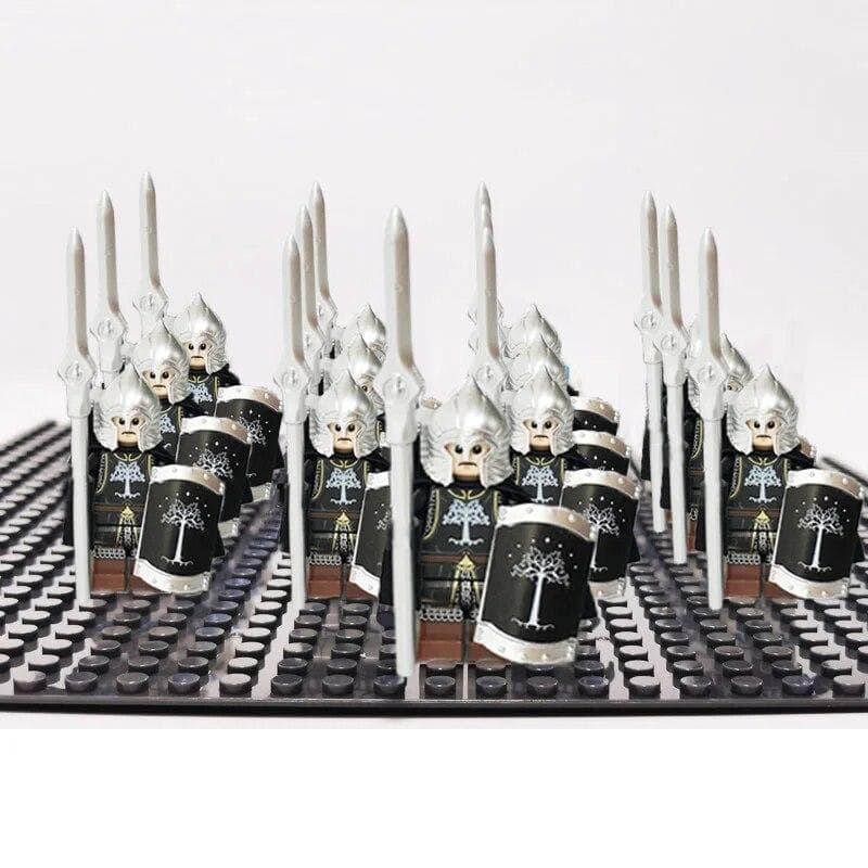 13pcs Medieval Age Castle Knights Military War Armored Rome Soldiers Spartan Warrior Figures With Sword Building Block Set Toys