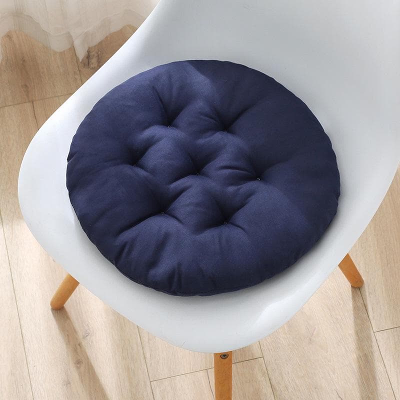 Student Chair Cushion with Straps - Thick Office and Tatami Futon Pad for Winter 30x30cm