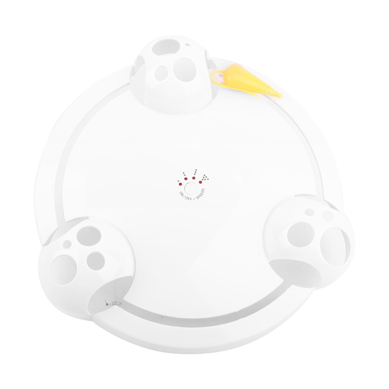 Automatic Turntable Electric Cat Toy Smart Teasing Cat Game Spinning Turntable Cat Chasing Mouse white