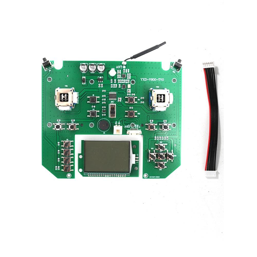 Remote Control Circuit Board for Fishing Bait Boat Transmitter Board with LED Screen Compatible multicolour