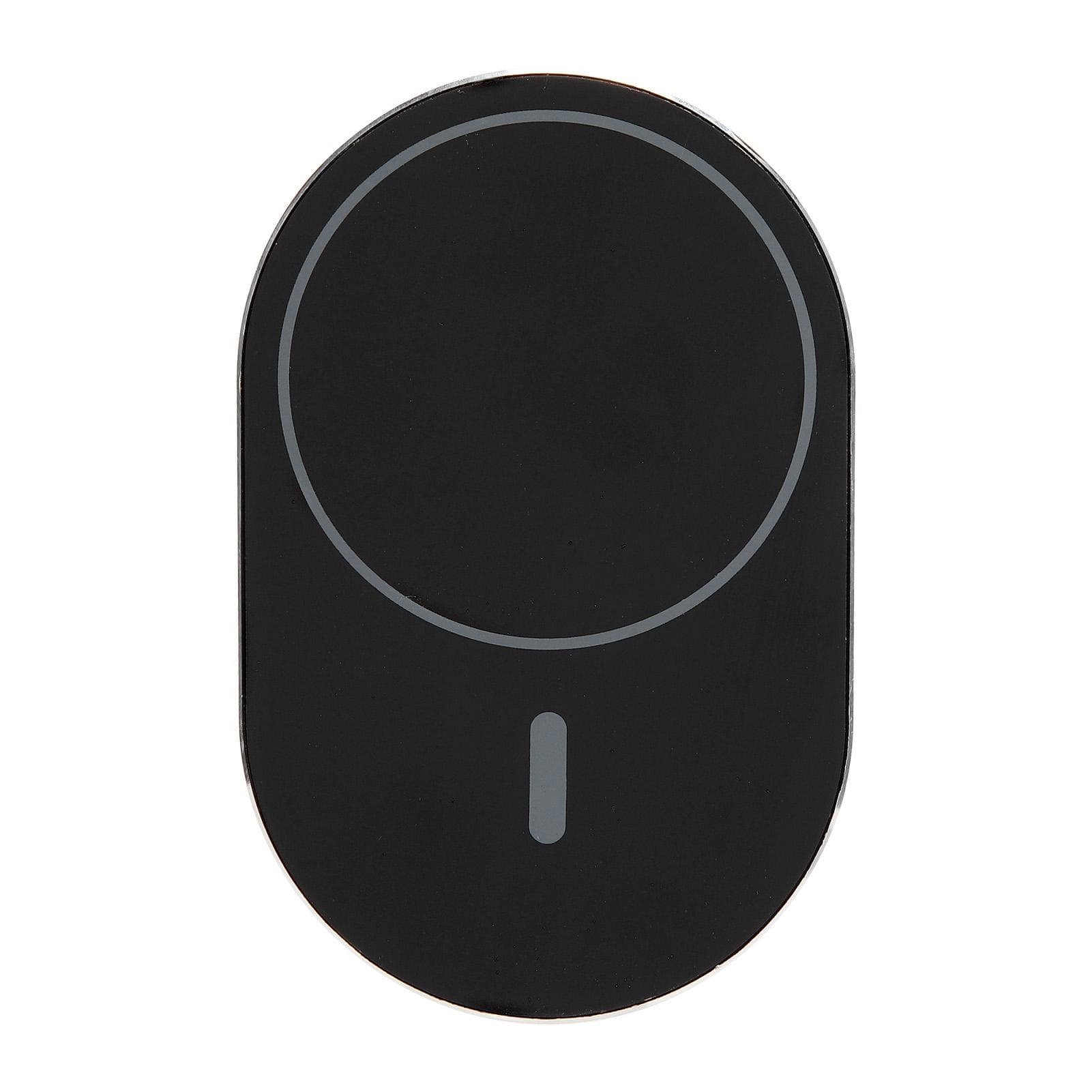 15W Round Magnetic Suction Wireless Charger Car Mobile Phone Holder Fast ChargingWhite black