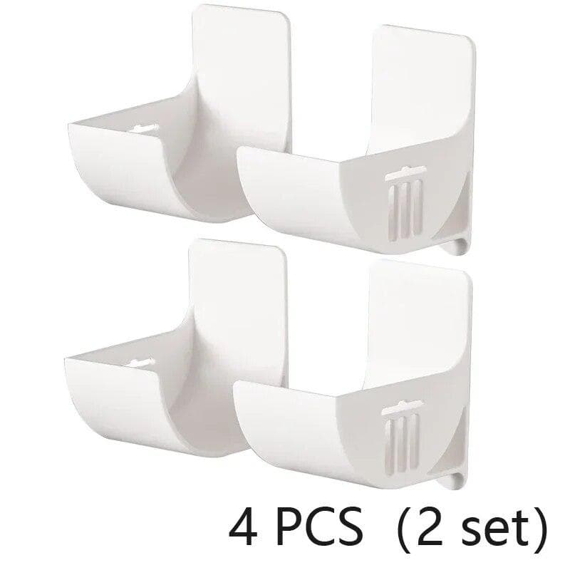 2/4pcs Wall Mounted Trash Bags Storage Rack Garbage Bag Holder Organizer Plastic Bag Film Container Dispenser for Kitchen Shelf 4pcs