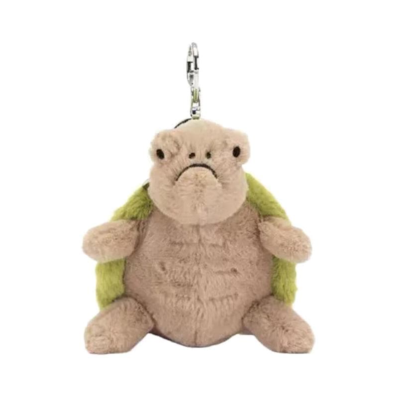 Original Mr. Timmy Turtle Pendant Keychain Cute Girl Bag Doll Plush Toy Key Ring Cute Turtle Plush Toy Baby Doll Gifts