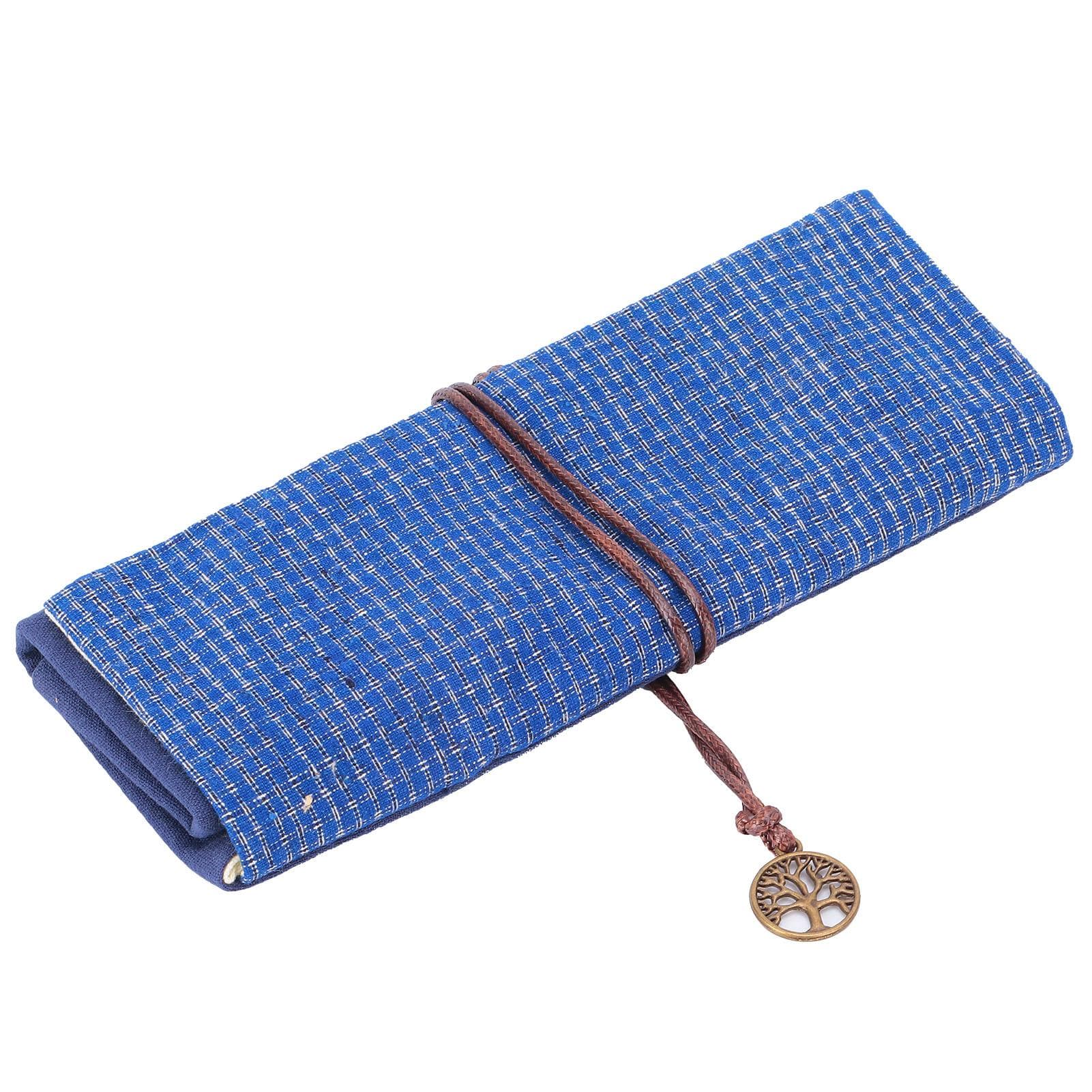 Curtain Pencil Case MultiFunction Large Capacity Cute Contract Roll Up Pen Wrap for Storage
