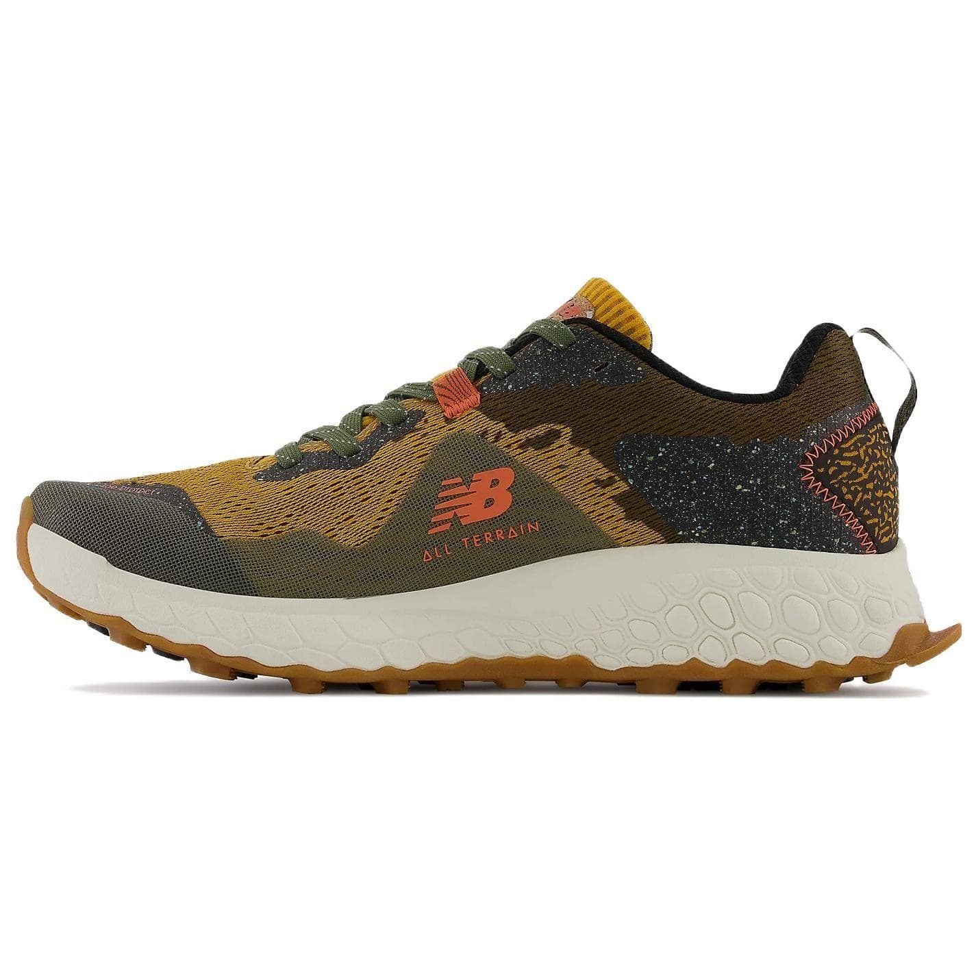 New Balance Fresh Foam X Hierro v7 Golden Hour Men Sneakers Yellow Dark-Camo Black MTHIERG7 41.5