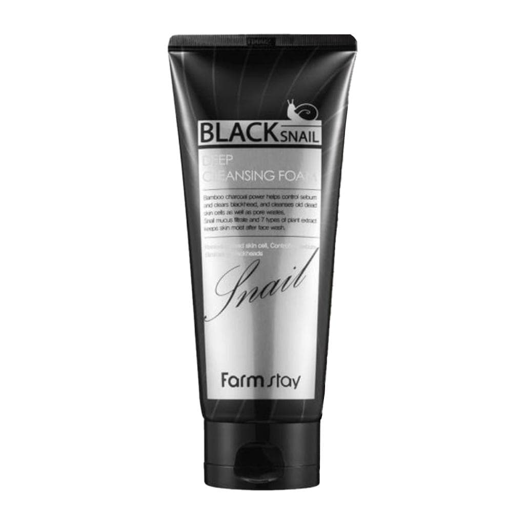 FARM STAY Black Snail Deep Cleansing Foam 180ml (3 Options) 1pcs