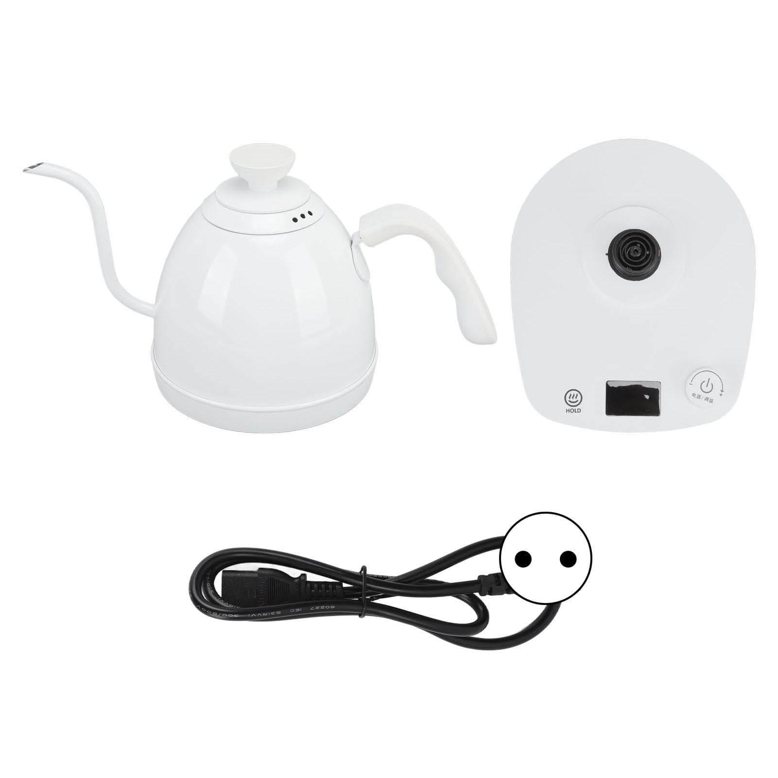 Electric Gooseneck Kettle 600ml 1000W Stainless Steel Ergonomic Time Setting Hot Water Kettle for L