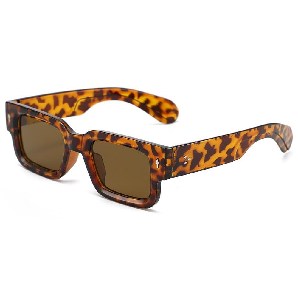 New Men Arrow Nail Sunglasses Fashion Small Frame Square UV400 Sun Glasses for Travel Driver Eyewear 1PC