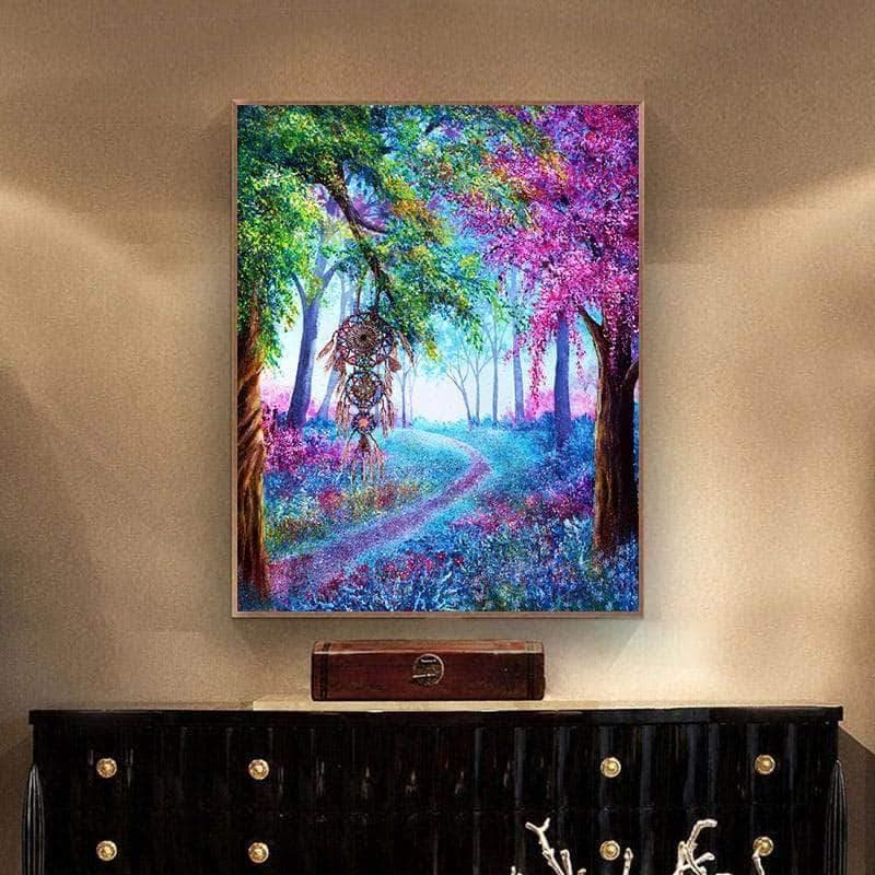 5D DIY Diamond Painting Fantasy Forest & Trees Cross Stitch Diamond Embroidery Mosaic Diamonds 20X30CM