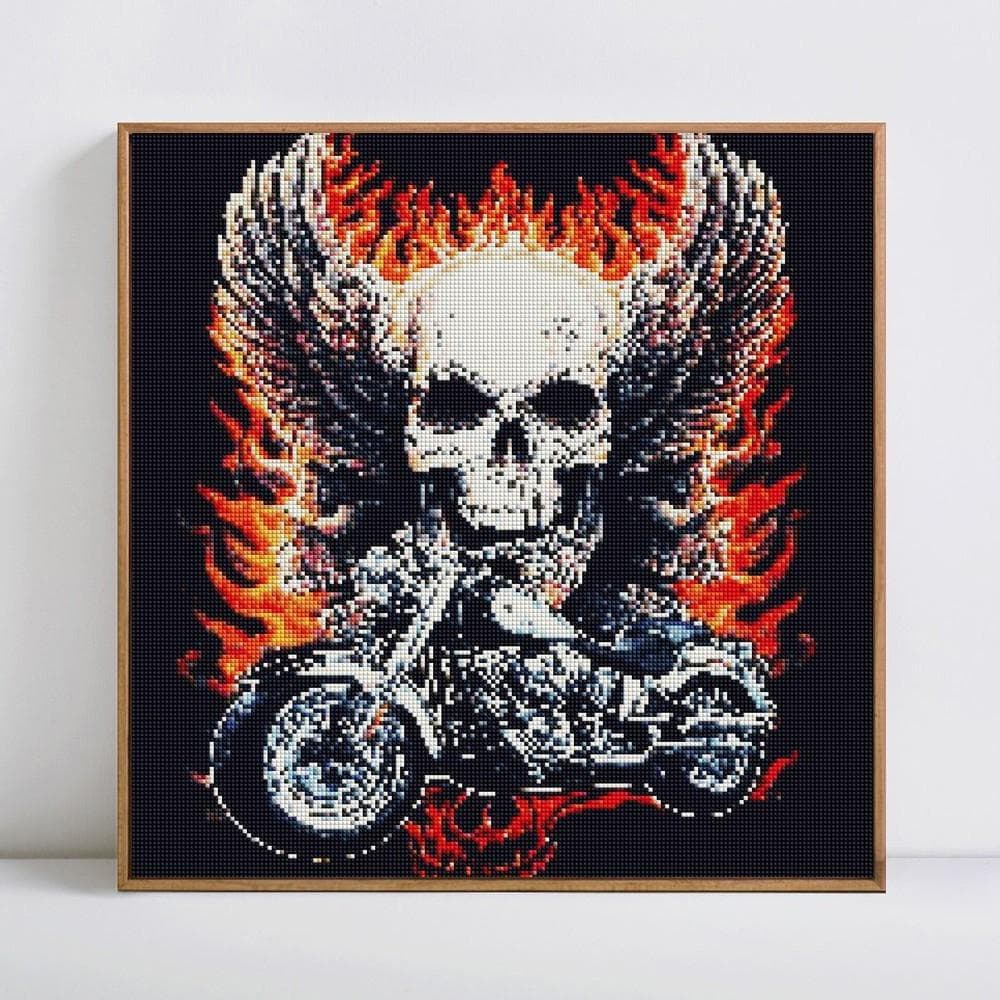 Diamond Painting Skull Home Decoration Diamond Mosaic Full Display Pictures 30x30