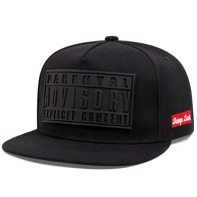 Fashion ADVISORY Cap Men Women Adjustable Hip Hop Baseball Cap For Unisex Adult Outdoor Casual Sun Hat Cotton Snapback Hats black