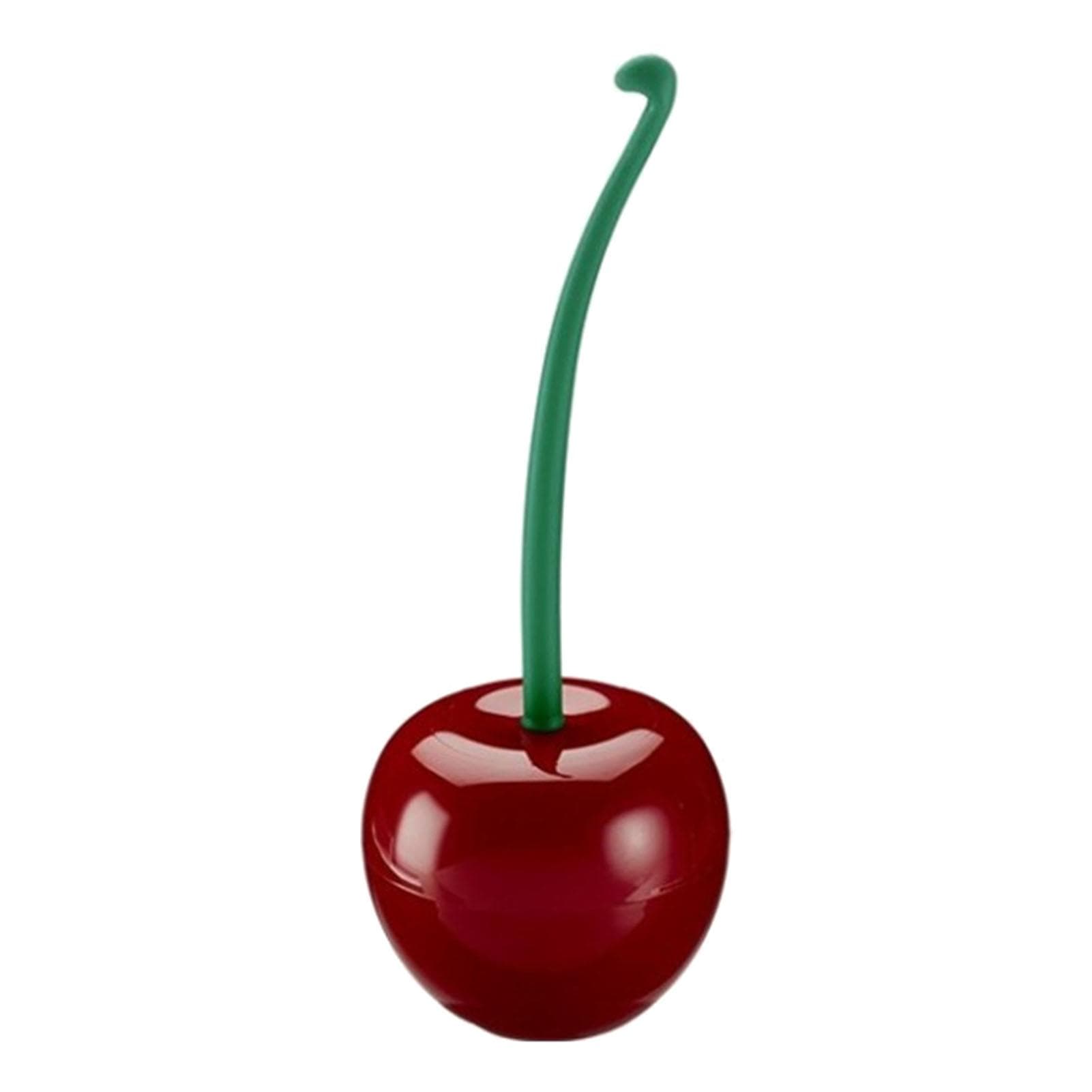 Cherry Toilet Brush Household Long Handle Soft Bristle Plastic Cleaning Toilet Brush Set for wine red
