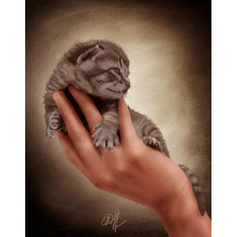 Diy 5d Diamond Painting Cross Stitch Hand Rhinestone Pasted Painting Diamond Embroidery 20X30CM
