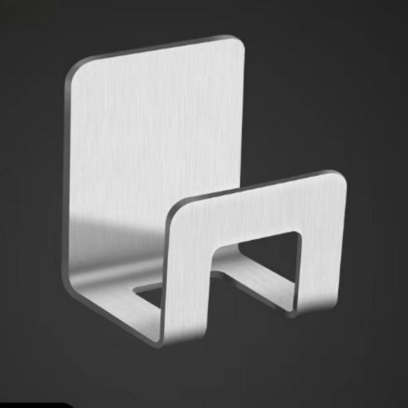 Stainless Steel Sink Tray Drainer Rack Kitchen Sink Sponge Holders Self Adhesive Hook Storage Holder Kitchen Wire Rag Organizer silver