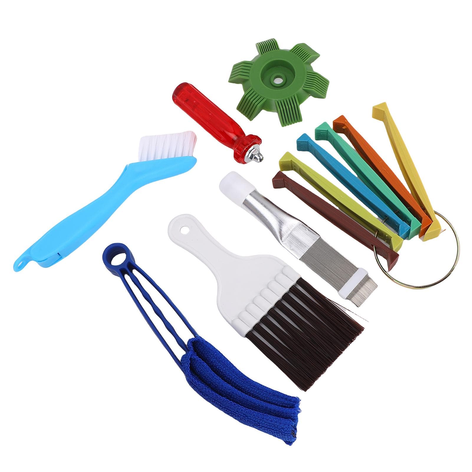 Air Conditioning Fin Cleaner Set Conditioner Fin Comb Straightener HVAC Coil Cleaning Brush AC