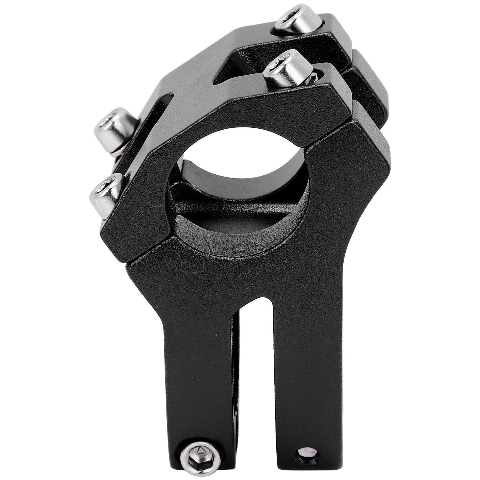 LUNJE 25.4x35MM Bike Handlebar Short Stem Riser Aluminum Alloy Bicycle Hollow StemBlack
