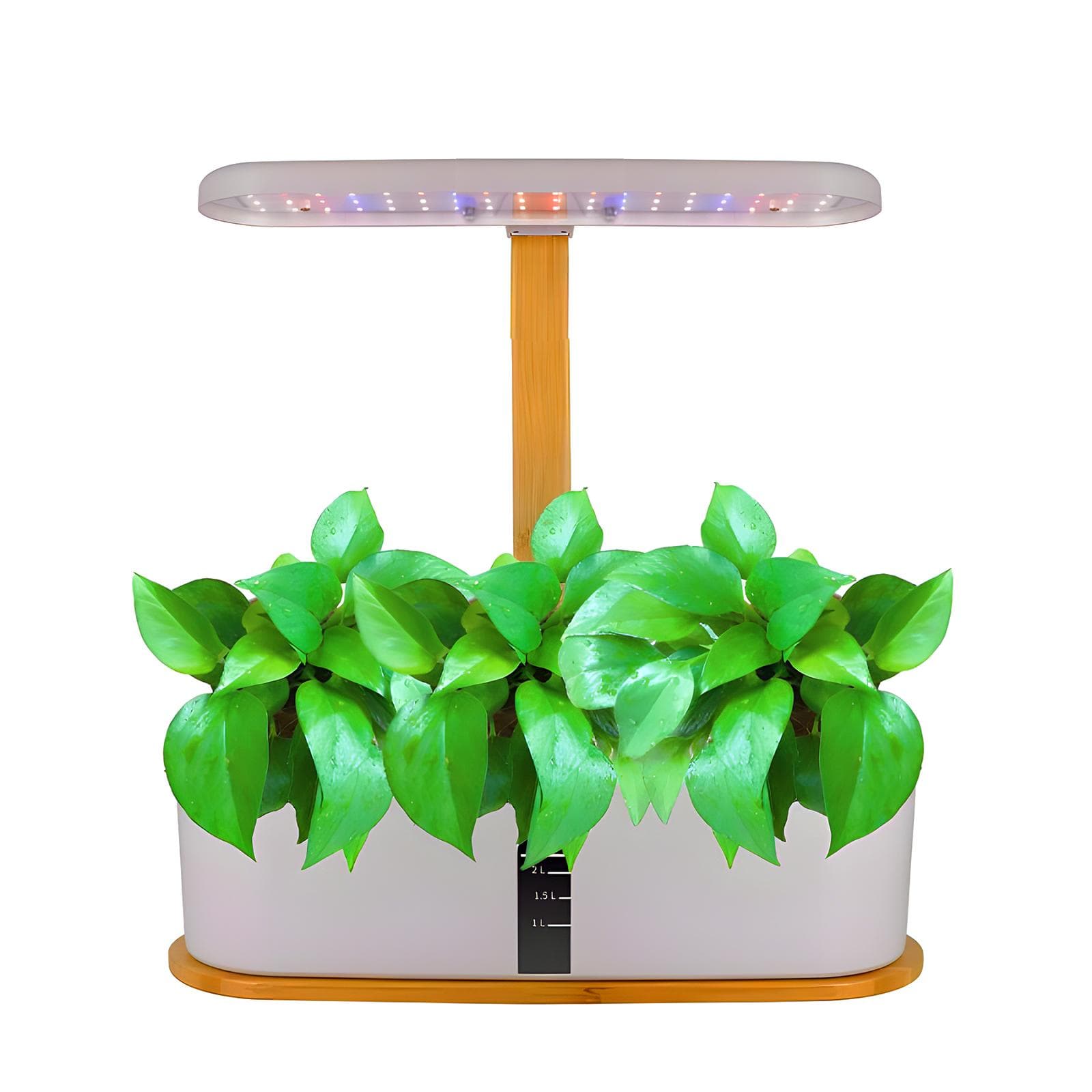 Hydroponics Growing System Indoor Garden 10 Pods 20W 72LED Grow Light Full Spectrum Adjustable EU Plug white