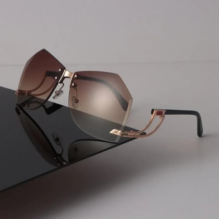 Luxury Mirror Square Sunglasses Women Men Designer Sun Glasses Retro Unisex Casual Fashion Oculos De Sol Other