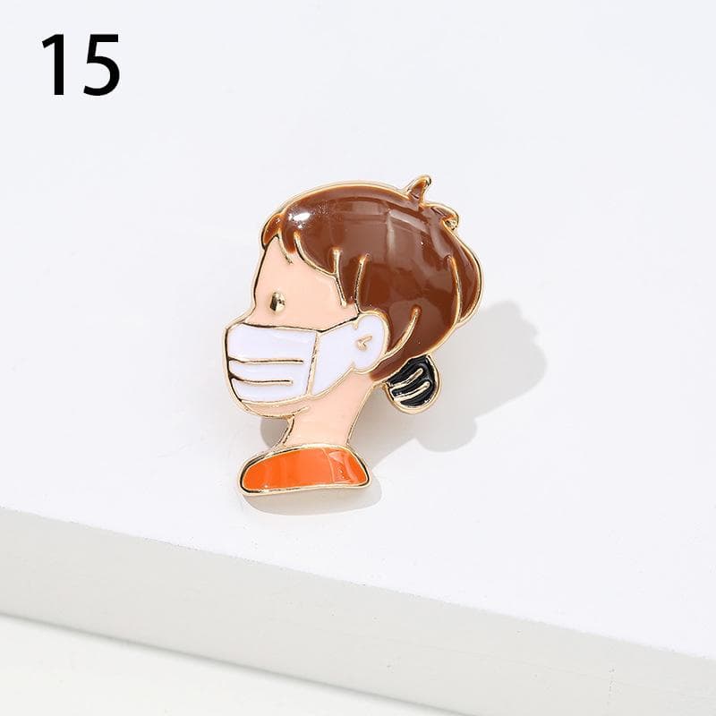 Nurse Hospital Medical Brooches Stethoscope Colorful Heartbeat Shape Enamel Jewelry Doctor Cute 15