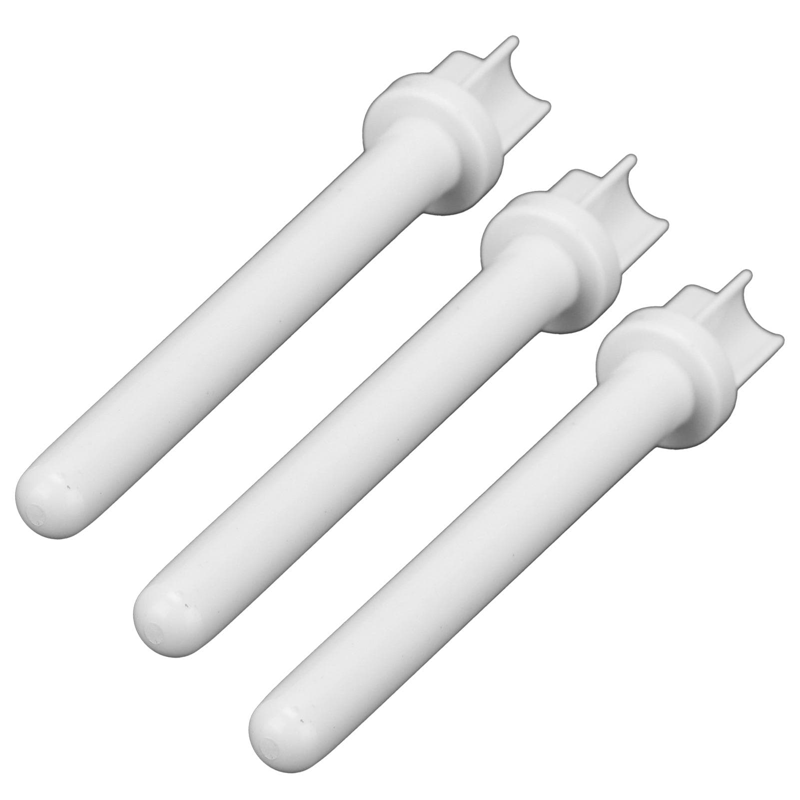 3pcs Sewing Machine Spool White Plastic Tailoring Auxiliary Accessories for Handicraft Enthusiast