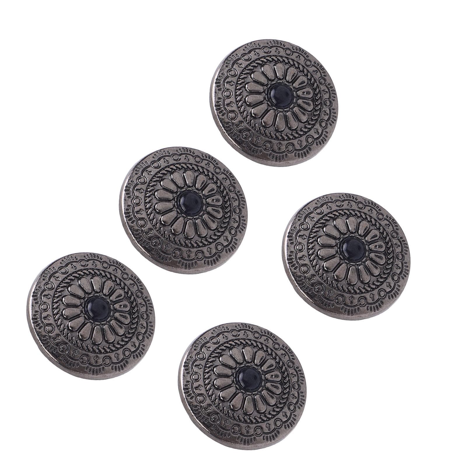 5 Set Decorative Rivet 30mm Alloy 4.5mm Crossing Screw Back Leather Stud Set for Leather Bag Pants