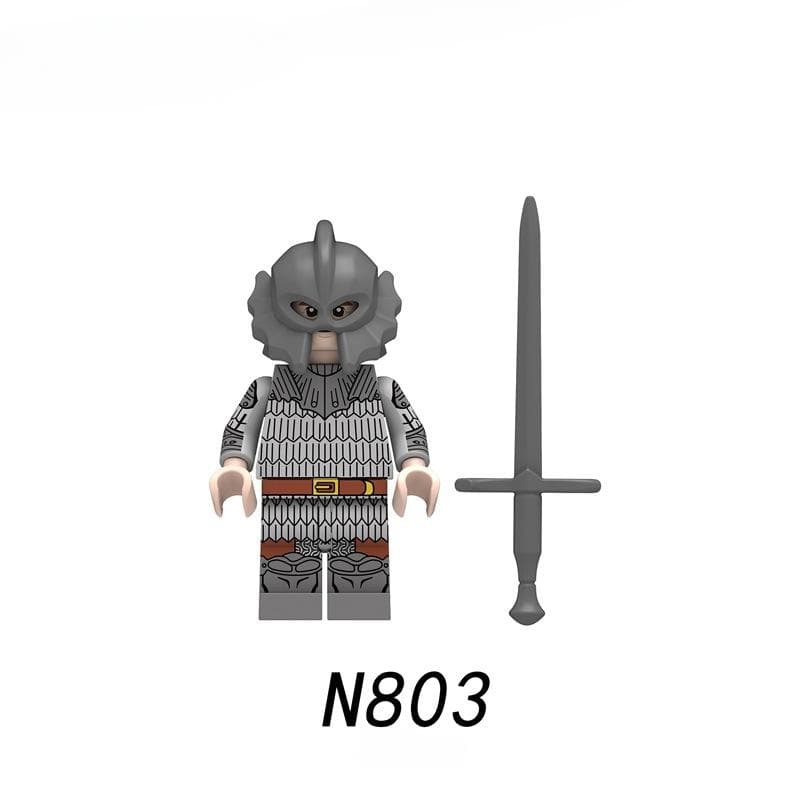 Medieval Castle with Sci-fi War Infantry Knight Building Block Action Figures Accessories Children for Toy N801 N802 N803 N804